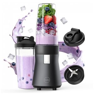 Liquidificador para Vitaminas com 2 Copos de 830mL e Tampa 110V 500W iCucina Cinza