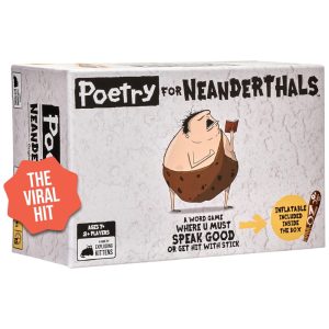 Jogo de Cartas para Adultos Poesia para Neandertais Ajude a Equipe a Adivinhar a Palavra no Cartão Pegue Use Apenas um Som para 6 Jogadores Exploding Kittens