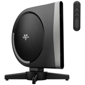 Ventilador de Torre Oscilante Estilo Moderno com 5 Velocidades Silencioso Controle Remoto e Digital 110V Vornado Preto