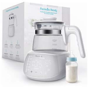 Chaleira Elétrica Baby Formula Ready Branca 12L Digital Manter Quente 24h Controle Temperatura 1000W Leve Portátil 110V