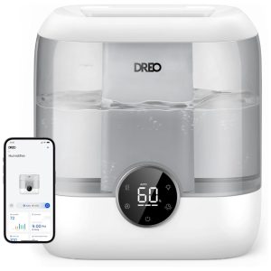 Umidificador de Ar Dreo para Quarto 6 Litros Design Prático para Ambientes Amplos Autonomia de 60 Horas Funcionamento Inteligente