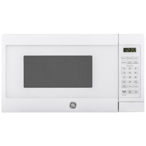 Forno Micro-ondas de Bancada GE Compacto 1982 litros Capacidade de 700 watts 6 Configurações de Cozimento Automático Tecnologia de Bloqueio