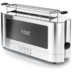 Torradeira de 2 Fatias com 6 Níveis de Tostagem 1200W 110v RUSSELL HOBBS TRL9300BKR Preto