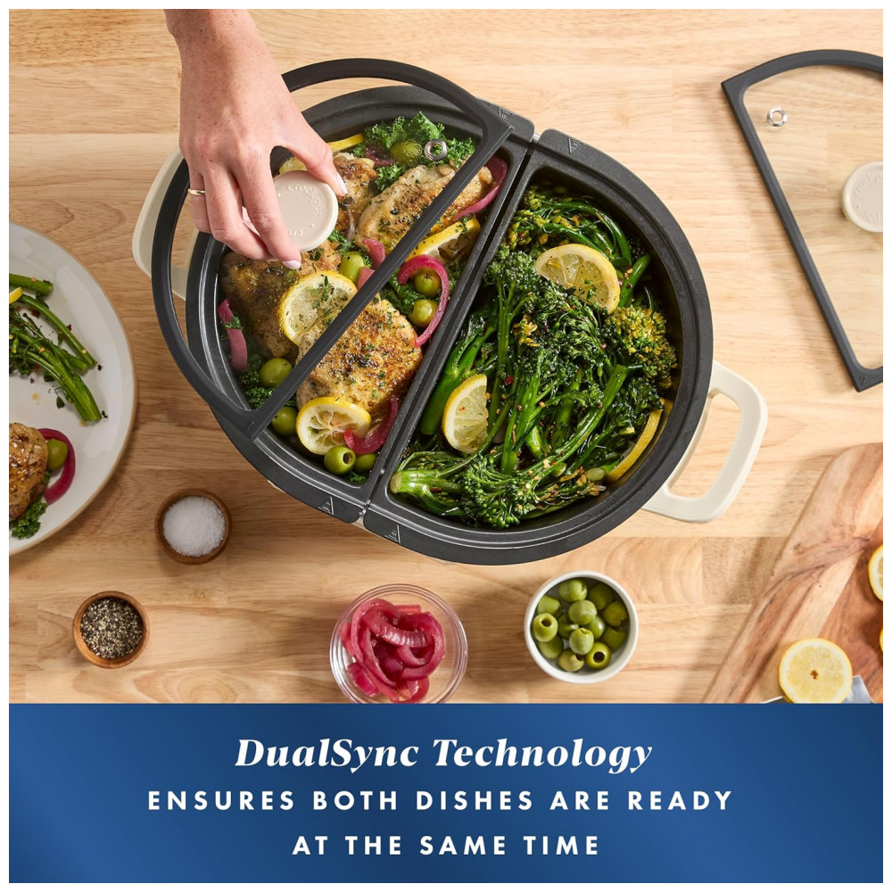 CrockPot MultiMeal Multicooker e Panela Elétrica de Cozimento Lento Programável com Função de Assar Leite de Aveia - Imagem 4