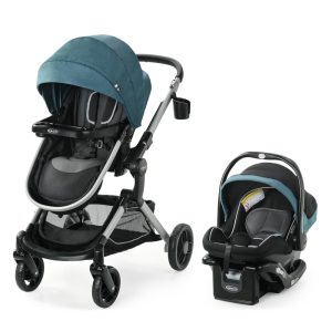 Carrinho de Bebê com Cadeira para Carro Graco Modes Nest Azul