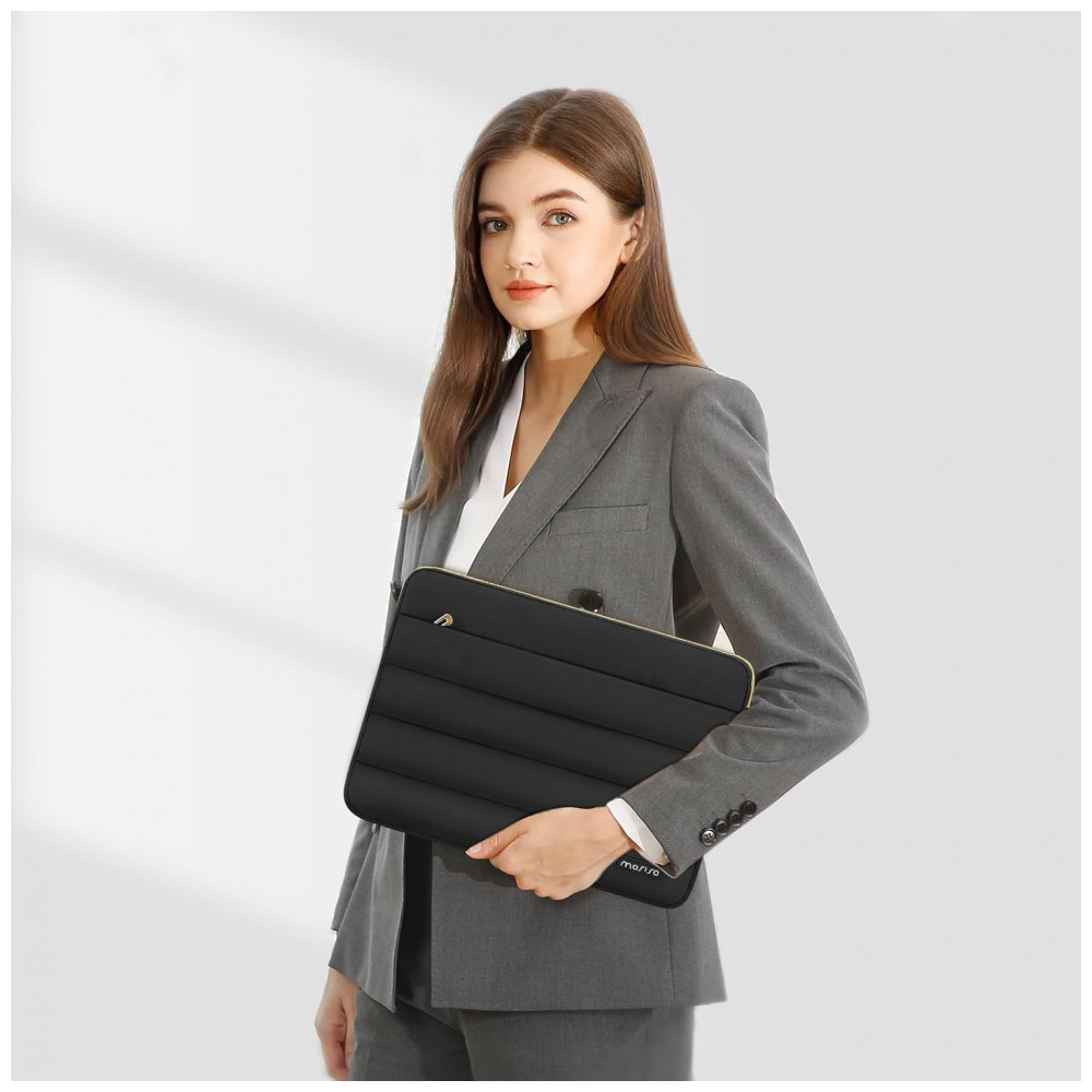 Capa Tipo Sleeve Preta para Laptop 13–13,3″ (MacBook Air/Pro, HP, Dell, Lenovo, Asus, Acer) – MOSISO - Imagem 6