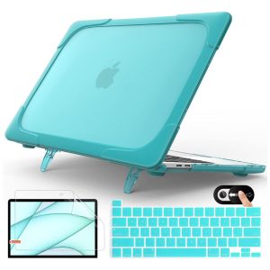 Mektron Case para MacBook Pro 16" A2141 (2019/2020) – Capa Dura Antichoque com Suporte Protetor de Tela e Teclado Cor Azul Céu