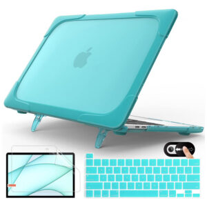 Mektron Case para MacBook Pro 16" A2141 (2019/2020) – Capa Dura Antichoque com Suporte, Protetor de Tela e Teclado, Cor Azul Céu