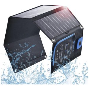 Painel Solar Carregador Solar portátil com B 5V 28W azul BIGBLUE B401E US Azul