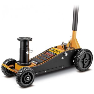 Macaco Híbrido até 3 toneladas Elevador de veículo para Caminhões SUVs ATVs Cat 240330 Preto e Amarelo