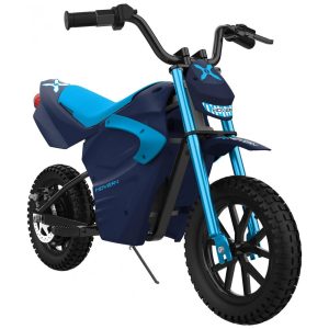 Moto Elétrica Infantil para Trilha a Bateria 24V até 14 km h 250W Idade Rec 13 Anos Hover Azul