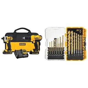 DCK240C2 DW1361 Kit Ferramentas com 21 Peças DEWALT Amarelo