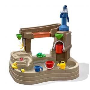 Mesa Interativa com Água e Atividades Sensoriais para Ar Livre 10 Peças Step2 Marrom