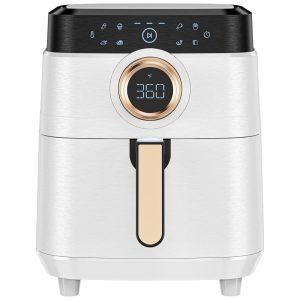 ALLcool Fritadeira Elétrica Air Fryer 8 em 1 Capacidade 5.8L com Painel Digital 1700W 110V Branca