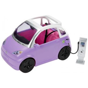 Carro da Barbie com Teto Solar que se Transforma em Conversível Roxo