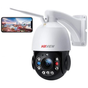 Câmera de Segurança Externa com Zoom Óptico 30x e Visão Noturna HXVIEW a Prova dÁgua IP66