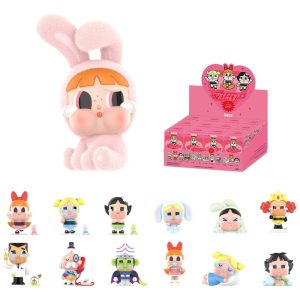 Blind BoxMini Bonecas CRYBABY x Meninas Superpoderosas da POP MART Kit com 12 Mini Bonecas CRYBABY em Embalagem Surpresa Miniaturas Colecionáveis de Design Variado
