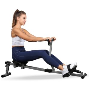 Aparelho Remador Magnético com Bluetooth para Treino em Casa YSSOA Cinza