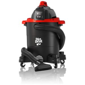 Aspirador de Pó com Fio Úmido e Seco Capacidade de 3032 L Porta de Drenagem Embutida 110V Dirt Devil SD68000 Preto