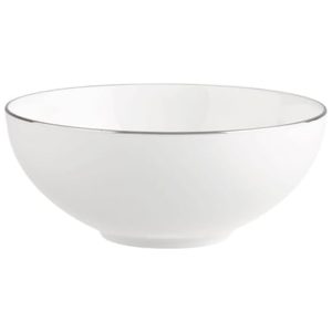 Tigela de Sobremesa Elegante e Sofisticada com Estilo Rústico Formato Redondo e Material de Porcelana Villeroy Boch Branca