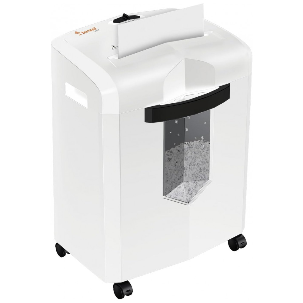 Triturador Bonsaii Micro Cut Portátil com Alça Conveniente Tritura até 12 Folhas Nível de Segurança P4 60 Minutos Contínuos Cartão de Crédito