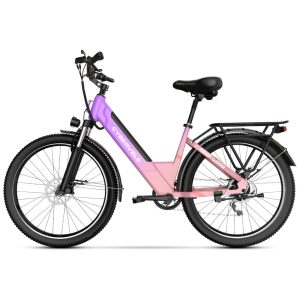 Bicicleta Elétrica Cybervelo EK2 1500W Pico Autonomia 128km Suspensão Completa Freios a Disco Tela LCD 7 Velocidades – Aço Reforçado Gradiente de Cor