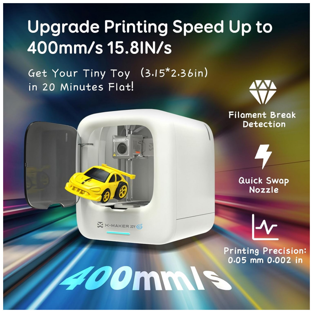 Impressora 3D com Inteligência Artificial para Crianças, Conjunto com 8 Filamentos PLA, Aplicativo de Design com IA, AOSEED - Imagem 7