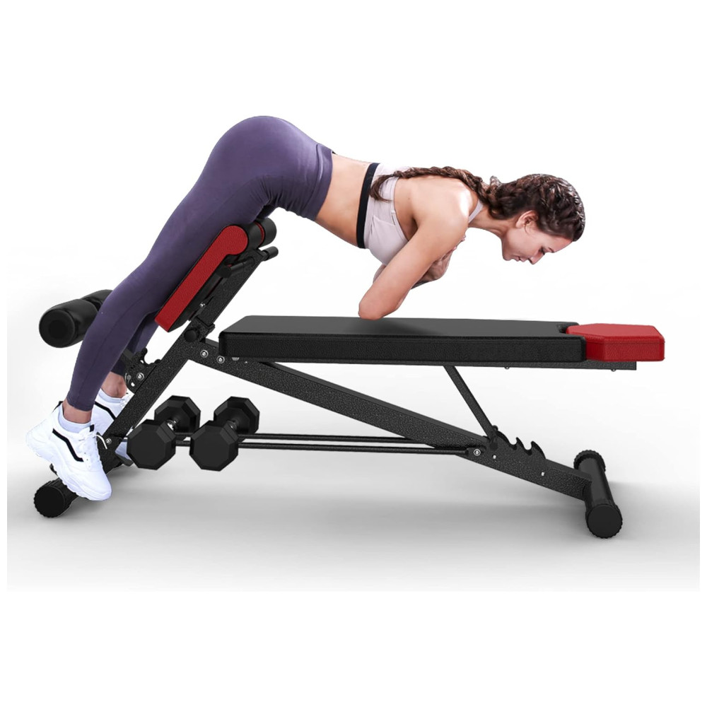 Banco Multiuso para Treino Corpo Inteiro em Casa FF FINER FORM Preto