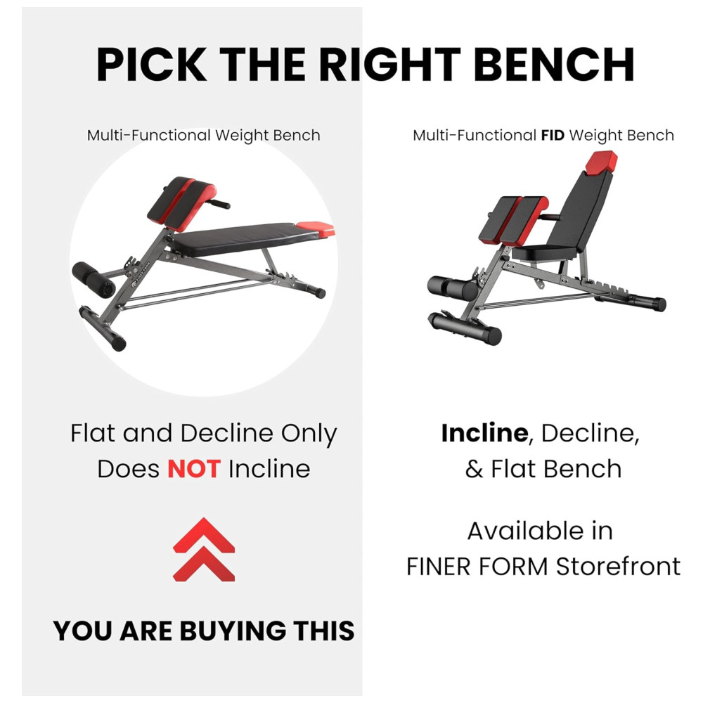 Banco Multiuso para Treino Corpo Inteiro em Casa FF FINER FORM Preto - Imagem 2