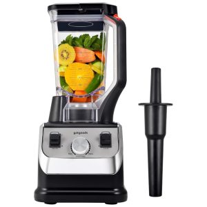 Liquidificador Profissional de Bancada 2 Litros com Velocidade Variável e Função Autolimpante 110V 2200W GATGOODS Preto