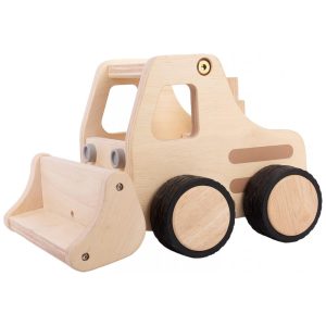 Veículo de Madeira Caminhão Guia Guidecraft Natural com Rodas Antiderrapantes Brinquedo Educativo Manual G6720