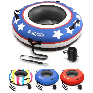 Boia Rebocável para 1 Pessoa Resistente com Capa de Lona Premium GoSports América Azul