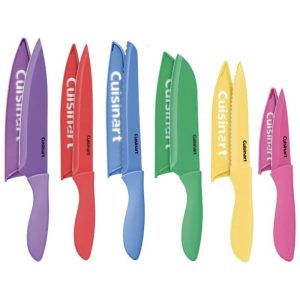Conjunto de Facas com Revestimento em Cerâmica 6 peças Cuisinart Coloridas