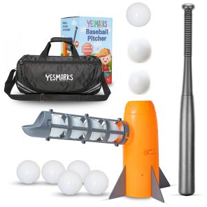 Conjunto de Golfe com Arremessador Automático para Crianças de 5 Anos ou Mais YESMARKS Laranja