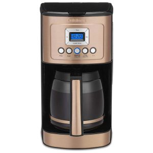 Cafeteira Elétrica Programável Programável de 14 Xícaras Tom de Alerta Pronto LCD Retro Iluminado CUISINART DCC 3200CP Dorado