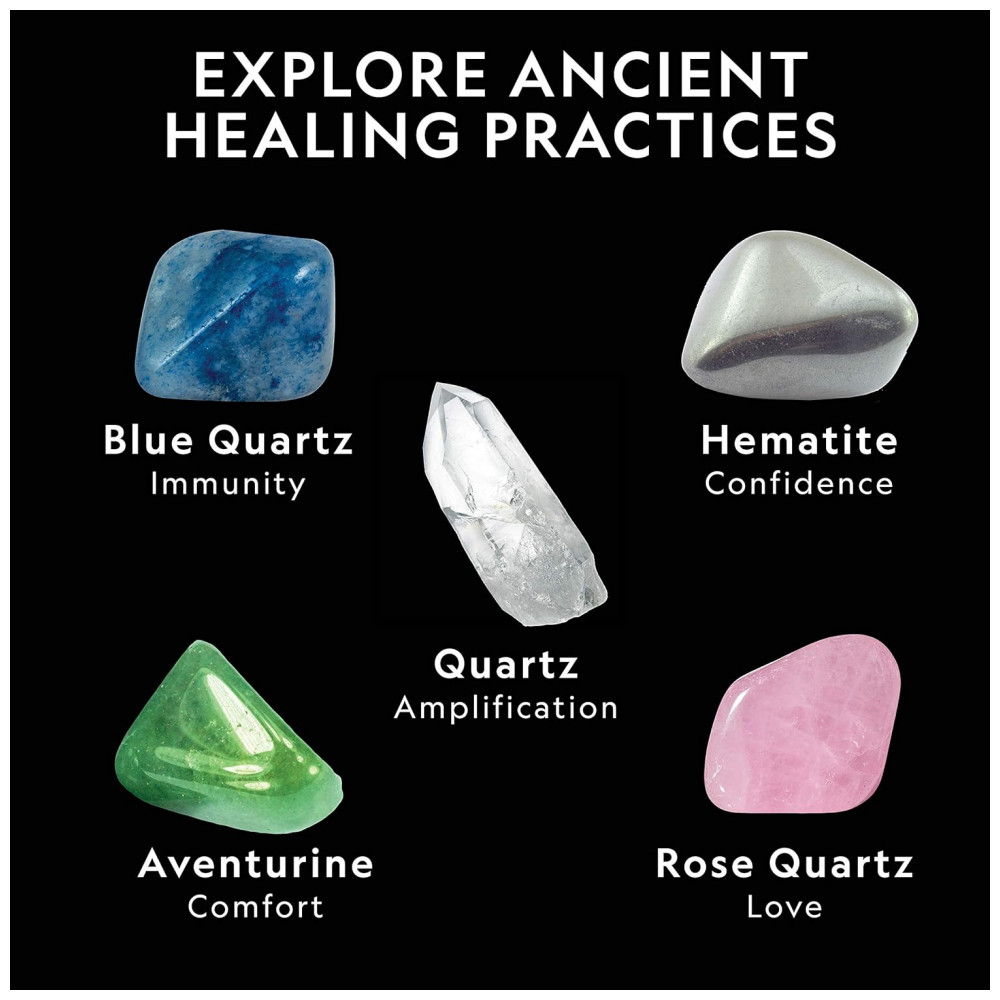 Conjunto de Cristal de Selenita e Outros Cristais National Geographic - Imagem 3