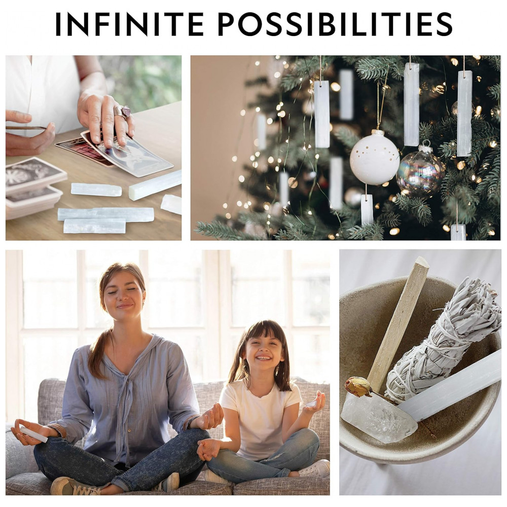 Conjunto de Cristal de Selenita e Outros Cristais National Geographic - Imagem 4