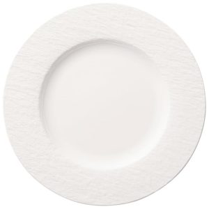 Prato para Jantar de 27 cm Elegância e Praticidade em Sua Mesa com Formato Redondo e Material de Porcelana Villeroy Boch Branco