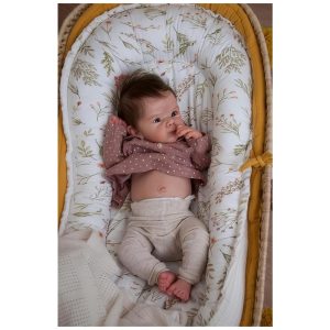 Bebê Recém-Nascido NewbornBoneca Bebê Reborn Anano de Silicone Macio Corpo Inteiro 45cm Menina Realista Tamanho Recém-Nascido.