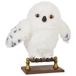 Coruja Hedwig Interativa Harry Potter com mais de 15 Sons Movimentos e Envelope de Hogwarts para Crianças Acima de 5 Anos Wizarding World 6061829 Branca