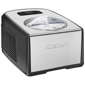 Sorveteira 12 Litros Timer e Controles Touchpad Temporizador Duas Pás CUISINART ICE 100 Cinza escuro