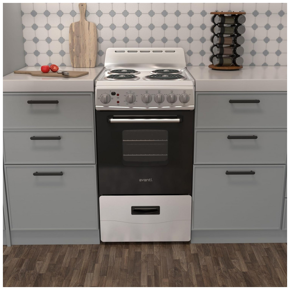 Forno e Fogão Elétrico Avanti ERU200P3S Compacto 4 Queimadores Porta de Vidro Gaveta de Armazenamento e Assadeira para Apartamento - Imagem 2