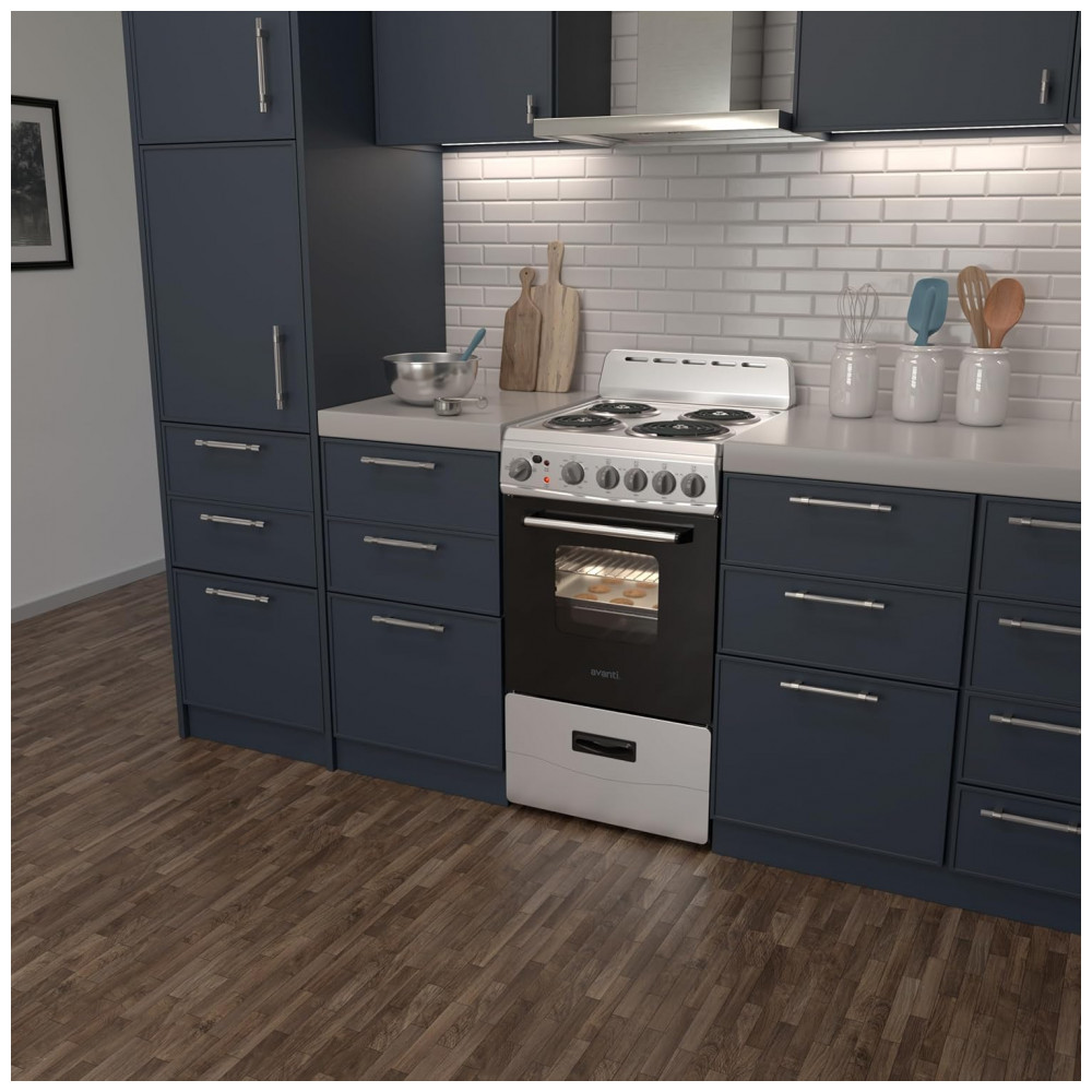 Forno e Fogão Elétrico Avanti ERU200P3S Compacto 4 Queimadores Porta de Vidro Gaveta de Armazenamento e Assadeira para Apartamento - Imagem 3