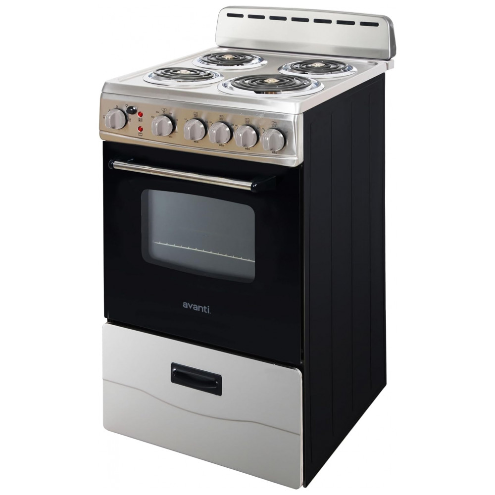 Forno e Fogão Elétrico Avanti ERU200P3S Compacto 4 Queimadores Porta de Vidro Gaveta de Armazenamento e Assadeira para Apartamento - Imagem 5