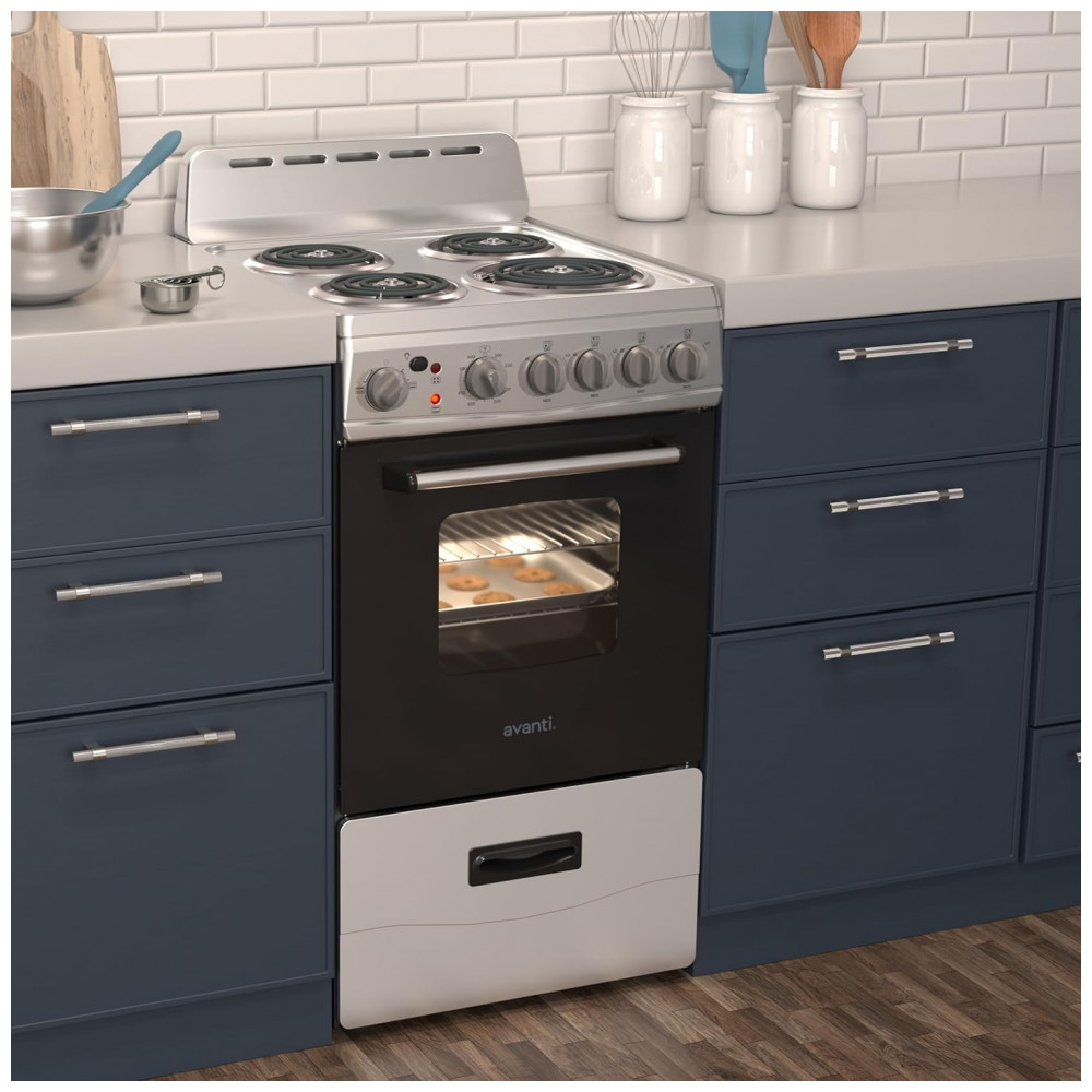 Forno e Fogão Elétrico Avanti ERU200P3S Compacto 4 Queimadores Porta de Vidro Gaveta de Armazenamento e Assadeira para Apartamento - Imagem 7