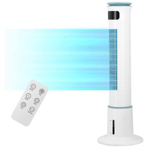 Ventilador de Torre com Névoa Controle Remoto Temporizador e 12 Velocidades 110V Simple Deluxe Branco