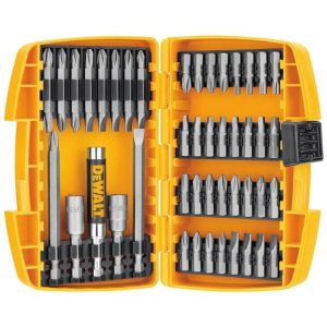 Conjunto de Pontas de Chave de Fenda com Estojo de zenamento 45 Peças DEWALT DW2166 Amarelo