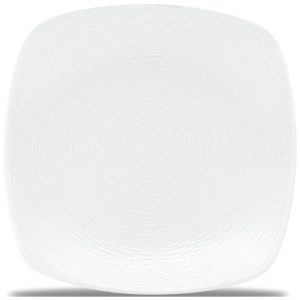 Prato em Porcelana com Formato Quadrado e Seguro para Micro-ondas Noritake 43813-737 Branco