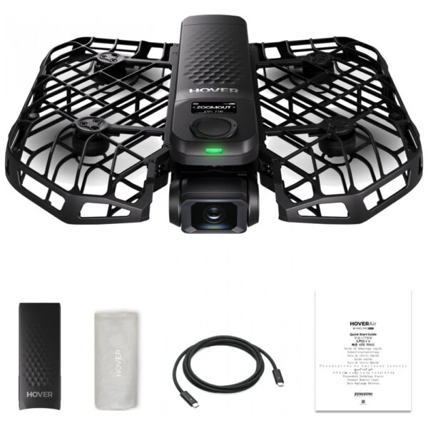 HOVERAir X1 PRO 4K Action Flying Camera - Drone Dobrável com Câmera a 42 km/h, 10 Modos de Voo Automáticos, OmniTerrain, SmoothCapture 2.0 PRO