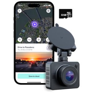 Câmera Veicular Full HD 1080p com GPS Cartão SD de 32 GB Wi Fi NEXAR Preto